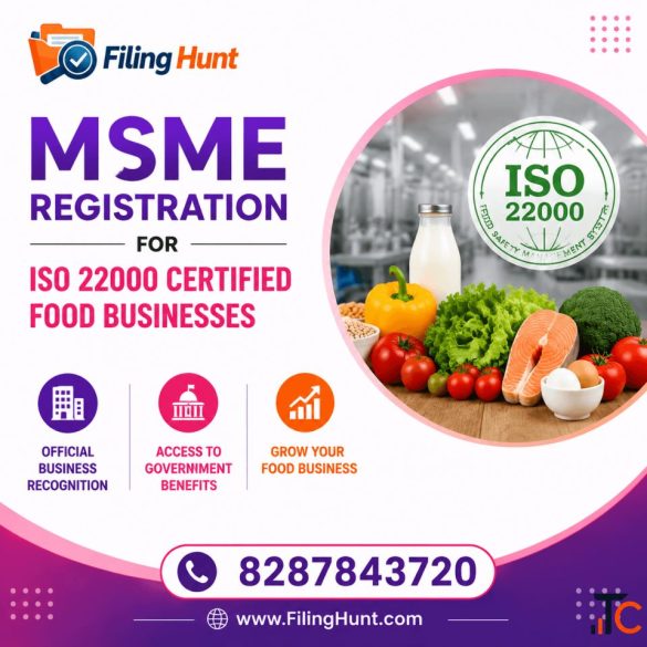 MSME Registration for ISO 22000 Certified Food Businesses