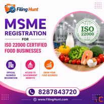 MSME Registration for ISO 22000 Certified Food Businesses