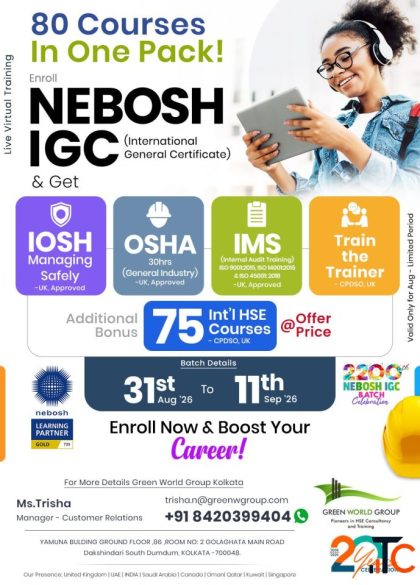 Advance Your HSE Career with the NEBOSH IGC Course in Bhubaneswar