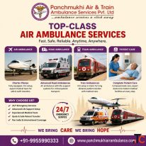 Choose Panchmukhi Air Ambulance with Emergency Care in Ranchi