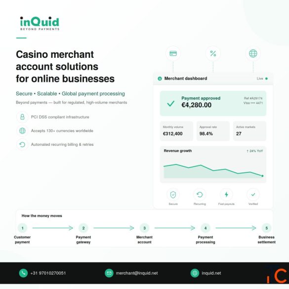 Casino Merchant Account Solutions for Online Businesses