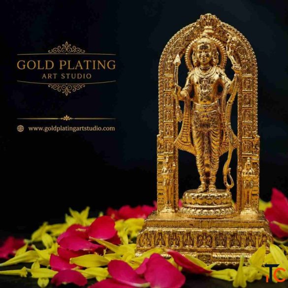 Ayodhya Raman Gold Plating - Divine Beauty with Traditional Craftsmanship