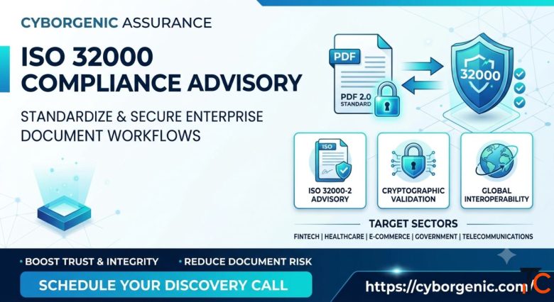 ISO 32000 PDF Compliance Advisory Services Cyborgenic Assurance