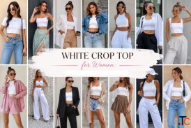 Solid White Crop Top for Women - 180 GSM Non-Sheer Cotton