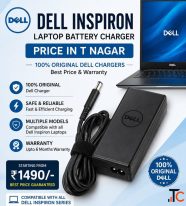 Dell Inspiron laptop battery charger price in t nagar