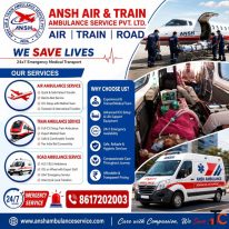 Ansh Air Ambulance Services in Ranchi - Complete Bed-to-Bed Patient Transfer