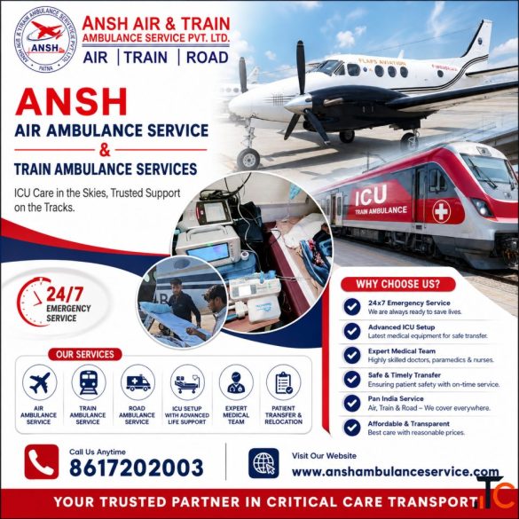 Ansh Air Ambulance Services in Ranchi - Complete Bed-to-Bed Patient Transfer