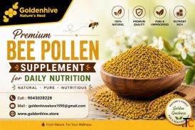 Premium Bee Pollen Supplement for Daily Nutrition Golden Hive