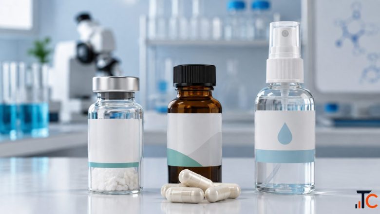 Research Peptides in Vials Capsules Tablets and Liquid Sprays