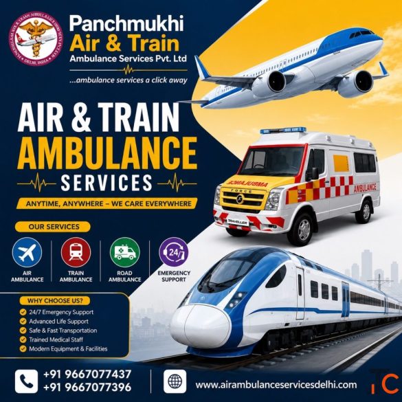 Panchmukhi Affordable Train Ambulance in Patna- Dependable Ambulance Support on Trains