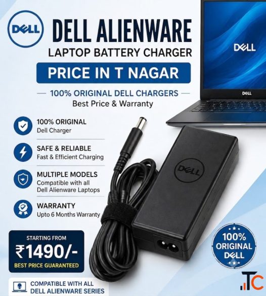 Dell Alienware laptop battery charger price in t nagar