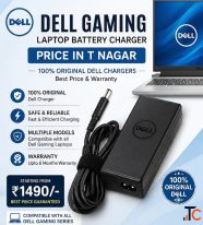 Dell Gaming laptop battery charger price in T nagar
