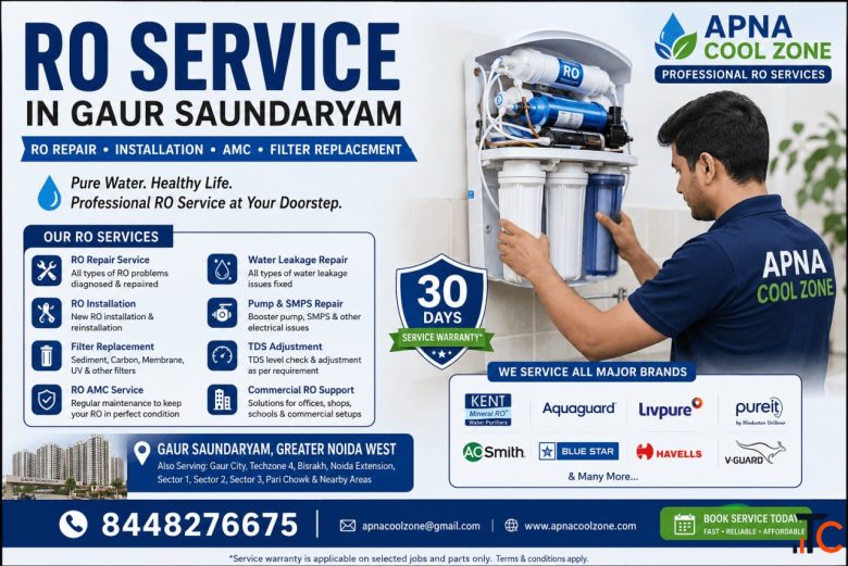 RO Shop Near Me in Sector 12 Greater Noida Extension - RO Repair Services APNA COOL ZONE