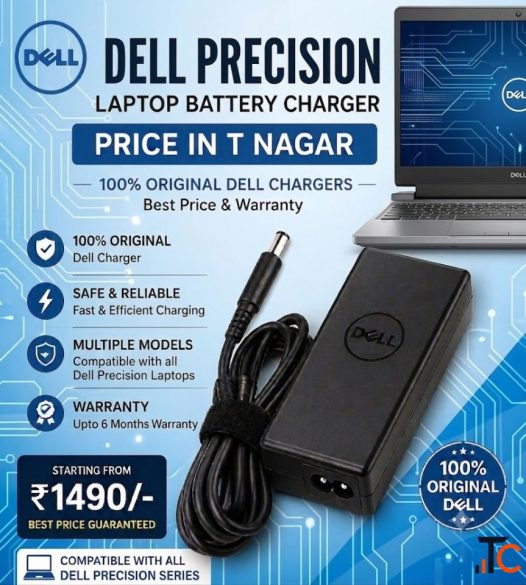 Dell Precision laptop battery charger price in T nagar