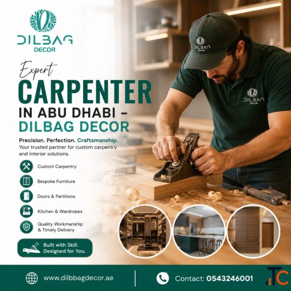 Dilbag Decor - Custom Kitchen Cabinets Wood Interiors Abu Dhabi