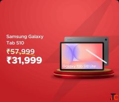 Samsung Galaxy Tab S10 Rs 31999 Worth Rs 57999TAB DEAL