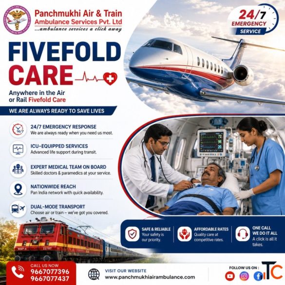 Panchmukhi Train Ambulance in Ranchi- Seamless Patient Mobility