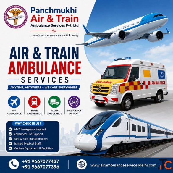 Panchmukhi Low Cost Train Ambulance in Ranchi- Professional Care throughout the Journey