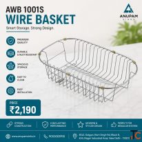 Durable Plate Wire Basket for Kitchen Cabinets