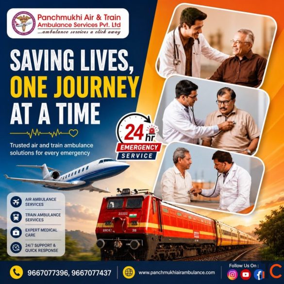 Panchmukhi Train Ambulance in Guwahati- Safe and Reliable Medical Transfers