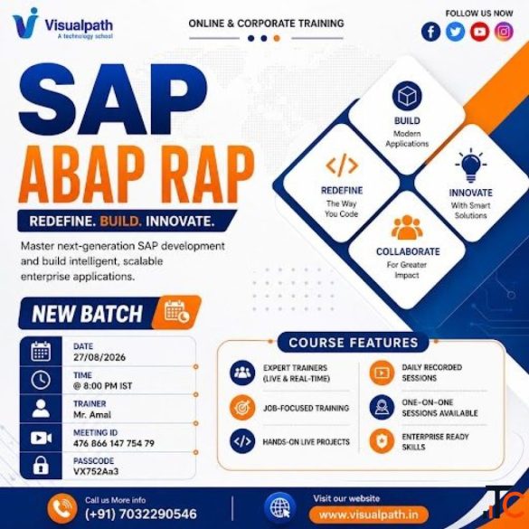 SAP ABAP RAP Online Training Join New Batch Aug 27th