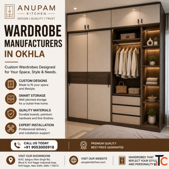 Wardrobe Manufacturers in Okhla Anupam Kitchen