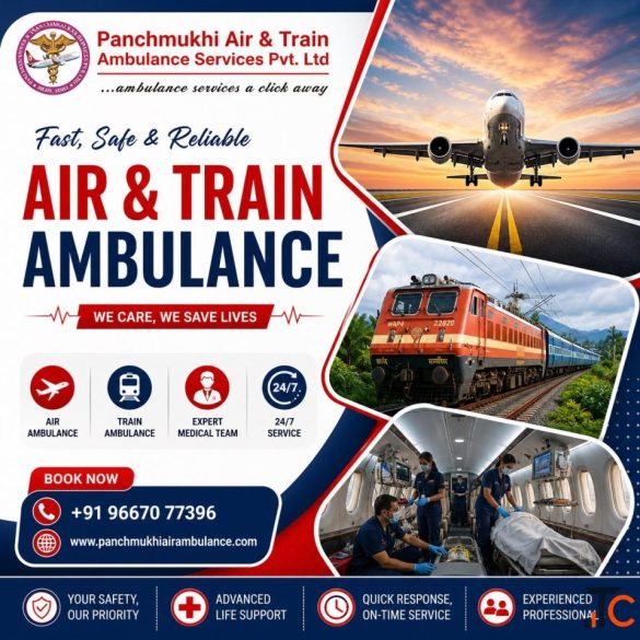 Panchmukhi Train Ambulance in Patna- Convenient Long-Distance Patient transfer