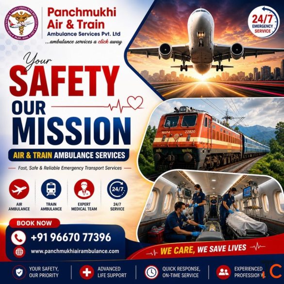 Panchmukhi Train Ambulance in Kolkata - Continuous Medical Supervision