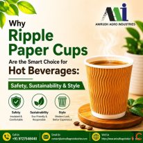 Premium Insulated Eco Friendly Ripple Paper Cups for Cafes