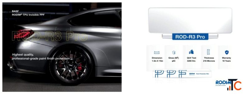 RODIM R3 Pro - Premium 8.5mil TPU Paint Protection Film