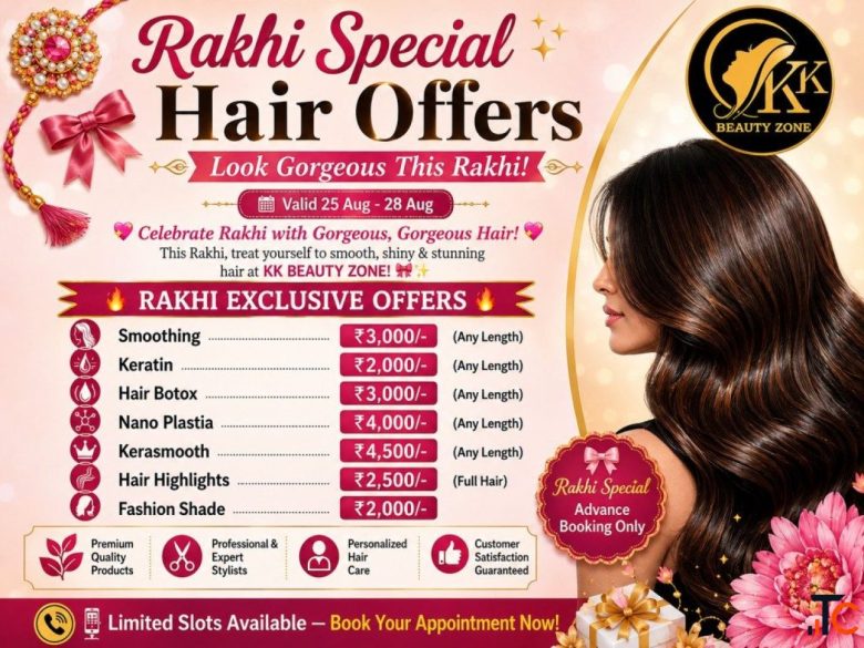 Rakhi Special Hair Offers at KK Beauty Zone