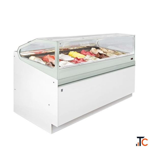 Elegant Gelato Display Cabinets for Ice Cream Parlours