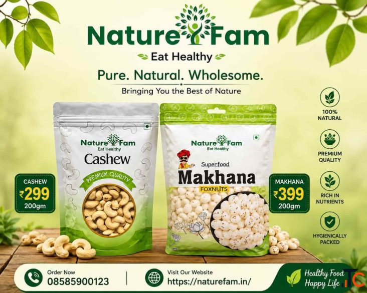 Buy Makhana Online 200 GM Cashew Price Naturefam
