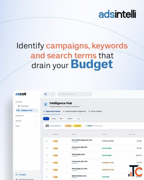 Adsintelli Google Ads Optimization Powered by Daily AI Analysis