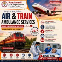 Panchmukhi Low Cost Train Ambulance in Delhi- Receive Specialized Emergency Rail Care