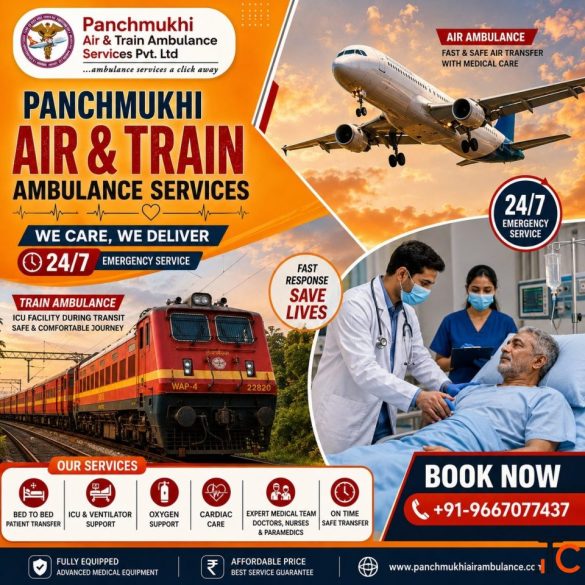 Panchmukhi ICU Train Ambulance from Patna - Comfort Meets Critical Care
