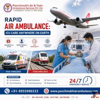 Panchmukhi ICU Air Ambulance Services in Ernakulam- Assurance of On Time Retrievals