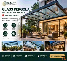 Glass Pergola Installation Company in Faridabad
